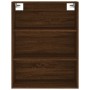 Aparador alto madera contrachapada marrón roble 69,5x34x180 cm de vidaXL, Aparadores - Ref: Foro24-3189340, Precio: 149,25 €,...