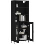 Tall black plywood sideboard 69.5x34x180 cm by vidaXL, Sideboards - Ref: Foro24-3189326, Price: 156,99 €, Discount: %