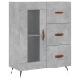 Aparador alto madera contrachapada gris hormigón 69,5x34x180 cm de vidaXL, Aparadores - Ref: Foro24-3189481, Precio: 146,99 €...