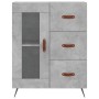 Aparador alto madera contrachapada gris hormigón 69,5x34x180 cm de vidaXL, Aparadores - Ref: Foro24-3189481, Precio: 146,99 €...