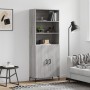 Tall gray Sonoma plywood sideboard 69.5x34x180 cm by vidaXL, Sideboards - Ref: Foro24-3189259, Price: 150,92 €, Discount: %