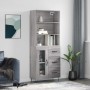 High sideboard sonoma gray plywood 69.5x34x180 cm by vidaXL, Sideboards - Ref: Foro24-3189507, Price: 151,99 €, Discount: %