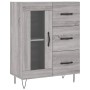 High sideboard sonoma gray plywood 69.5x34x180 cm by vidaXL, Sideboards - Ref: Foro24-3189507, Price: 151,99 €, Discount: %