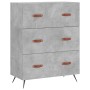 Concrete gray plywood tall sideboard 69.5x34x180 cm by vidaXL, Sideboards - Ref: Foro24-3189353, Price: 170,77 €, Discount: %