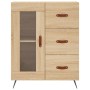 Aparador alto madera contrachapada color roble 69,5x34x180 cm de vidaXL, Aparadores - Ref: Foro24-3189480, Precio: 156,73 €, ...