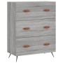 Aparador alto madera contrachapada gris sonoma 69,5x34x180 cm de vidaXL, Aparadores - Ref: Foro24-3189355, Precio: 167,99 €, ...