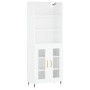 High glossy white plywood sideboard 69.5x34x180 cm by vidaXL, Sideboards - Ref: Foro24-3189295, Price: 138,99 €, Discount: %