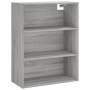 Aparador alto madera contrachapada gris sonoma 69,5x34x180 cm de vidaXL, Aparadores - Ref: Foro24-3200503, Precio: 137,44 €, ...