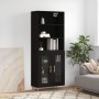 Tall black plywood sideboard 69.5x34x180 cm by vidaXL, Sideboards - Ref: Foro24-3189302, Price: 171,23 €, Discount: %