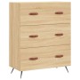 Aparador alto madera contrachapada color roble 69,5x34x180 cm de vidaXL, Aparadores - Ref: Foro24-3189352, Precio: 165,99 €, ...