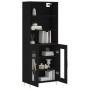 Tall black plywood sideboard 69.5x34x180 cm by vidaXL, Sideboards - Ref: Foro24-3189302, Price: 162,99 €, Discount: %