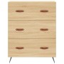 Aparador alto madera contrachapada color roble 69,5x34x180 cm de vidaXL, Aparadores - Ref: Foro24-3189352, Precio: 165,99 €, ...