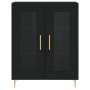 Tall black plywood sideboard 69.5x34x180 cm by vidaXL, Sideboards - Ref: Foro24-3189302, Price: 162,99 €, Discount: %