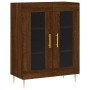 Tall brown oak plywood sideboard 69.5x34x180 cm by vidaXL, Sideboards - Ref: Foro24-3189308, Price: 145,44 €, Discount: %