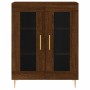 Aparador alto madera contrachapada marrón roble 69,5x34x180 cm de vidaXL, Aparadores - Ref: Foro24-3189308, Precio: 145,44 €,...