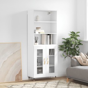 Tall white plywood sideboard 69.5x34x180 cm by vidaXL, Sideboards - Ref: Foro24-3189293, Price: 148,99 €, Discount: %