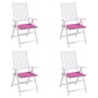 Garden chair cushions 4 pcs pink fabric 50x50x3 cm by vidaXL, Cushions for chairs and sofas - Ref: Foro24-361093, Price: 42,9...