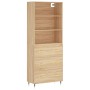 Aparador alto madera contrachapada color roble 69,5x34x180 cm de vidaXL, Aparadores - Ref: Foro24-3189360, Precio: 155,86 €, ...