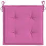 Gartenstuhlkissen 4 Stück rosa Stoff 50x50x3 cm von vidaXL, Kissen für Stühle und Sofas - Ref: Foro24-361093, Preis: 42,98 €,...