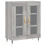 Aparador alto madera contrachapada gris sonoma 69,5x34x180 cm de vidaXL, Aparadores - Ref: Foro24-3189299, Precio: 145,97 €, ...