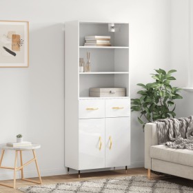 High glossy white plywood sideboard 69.5x34x180 cm by vidaXL, Sideboards - Ref: Foro24-3200499, Price: 137,99 €, Discount: %