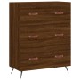 Tall oak brown plywood sideboard 69.5x34x180 cm by vidaXL, Sideboards - Ref: Foro24-3189356, Price: 166,99 €, Discount: %