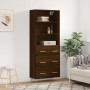 Tall oak brown plywood sideboard 69.5x34x180 cm by vidaXL, Sideboards - Ref: Foro24-3189372, Price: 162,16 €, Discount: %