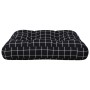 Cushion for pallets black checkered fabric 60x60x12 cm by vidaXL, Cushions for chairs and sofas - Ref: Foro24-360463, Price: ...