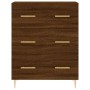 Aparador alto madera contrachapada marrón roble 69,5x34x180 cm de vidaXL, Aparadores - Ref: Foro24-3189372, Precio: 162,16 €,...