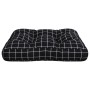 Cushion for pallets black checkered fabric 60x60x12 cm by vidaXL, Cushions for chairs and sofas - Ref: Foro24-360463, Price: ...