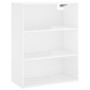 High glossy white plywood sideboard 69.5x34x180 cm by vidaXL, Sideboards - Ref: Foro24-3189255, Price: 143,05 €, Discount: %