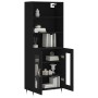 Tall black plywood sideboard 69.5x34x180 cm by vidaXL, Sideboards - Ref: Foro24-3189294, Price: 156,85 €, Discount: %