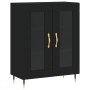 Tall black plywood sideboard 69.5x34x180 cm by vidaXL, Sideboards - Ref: Foro24-3189294, Price: 156,85 €, Discount: %