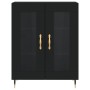 Tall black plywood sideboard 69.5x34x180 cm by vidaXL, Sideboards - Ref: Foro24-3189294, Price: 156,85 €, Discount: %