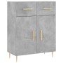 Concrete gray plywood tall sideboard 69.5x34x180 cm by vidaXL, Sideboards - Ref: Foro24-3200509, Price: 136,65 €, Discount: %