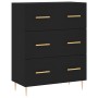 Tall black plywood sideboard 69.5x34x180 cm by vidaXL, Sideboards - Ref: Foro24-3189366, Price: 168,84 €, Discount: %