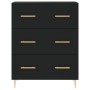 Tall black plywood sideboard 69.5x34x180 cm by vidaXL, Sideboards - Ref: Foro24-3189366, Price: 168,84 €, Discount: %