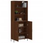 Tall oak brown plywood sideboard 69.5x34x180 cm by vidaXL, Sideboards - Ref: Foro24-3189268, Price: 142,99 €, Discount: %