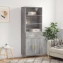 Aparador alto madera contrachapada gris sonoma 69,5x34x180 cm de vidaXL, Aparadores - Ref: Foro24-3200511, Precio: 135,33 €, ...