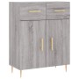 Aparador alto madera contrachapada gris sonoma 69,5x34x180 cm de vidaXL, Aparadores - Ref: Foro24-3200511, Precio: 134,99 €, ...