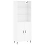 High glossy white plywood sideboard 69.5x34x180 cm by vidaXL, Sideboards - Ref: Foro24-3189271, Price: 143,19 €, Discount: %