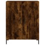 Aparador alto madera contrachapada roble ahumado 69,5x34x180 cm de vidaXL, Aparadores - Ref: Foro24-3189258, Precio: 138,99 €...