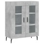 Aparador alto madera contrachapada gris hormigón 69,5x34x180 cm de vidaXL, Aparadores - Ref: Foro24-3189337, Precio: 139,55 €...