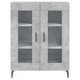 Aparador alto madera contrachapada gris hormigón 69,5x34x180 cm de vidaXL, Aparadores - Ref: Foro24-3189337, Precio: 139,55 €...