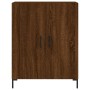 Aparador alto madera contrachapada marrón roble 69,5x34x180 cm de vidaXL, Aparadores - Ref: Foro24-3189260, Precio: 151,44 €,...