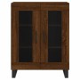 Aparador alto madera contrachapada marrón roble 69,5x34x180 cm de vidaXL, Aparadores - Ref: Foro24-3189348, Precio: 146,72 €,...