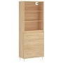 High oak-colored plywood sideboard 69.5x34x180 cm by vidaXL, Sideboards - Ref: Foro24-3189368, Price: 163,56 €, Discount: %