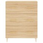 Aparador alto madera contrachapada color roble 69,5x34x180 cm de vidaXL, Aparadores - Ref: Foro24-3189368, Precio: 159,99 €, ...