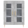 Aparador alto madera contrachapada gris hormigón 69,5x34x180 cm de vidaXL, Aparadores - Ref: Foro24-3189305, Precio: 137,99 €...