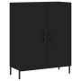 Tall black plywood sideboard 69.5x34x180 cm by vidaXL, Sideboards - Ref: Foro24-3189262, Price: 157,03 €, Discount: %